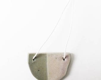 Ceramic Necklace, Ceramic Pendant, Handmade Necklace, Handmade Jewellery, Handmade Jewelry, Handmade Pendant, Hand Painted Pendant