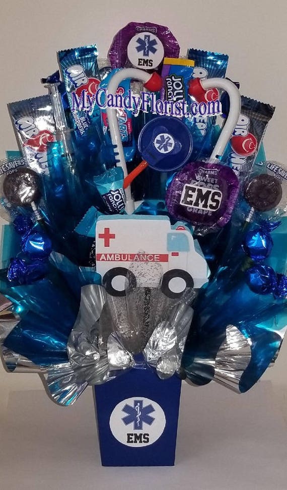 EMS Candy Bouquet Centerpiece Great Gift for an EMT Get