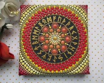 Original Painting Mini Mandala 10cm