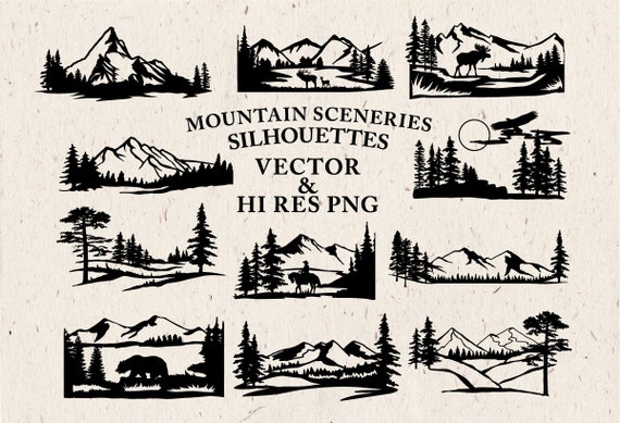 Download Mountain Scenery SVG Cut Files - Mountain Scenery ...