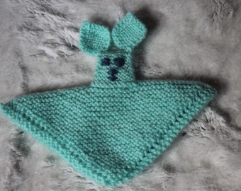 Doudou lapin marionnette "Oui"