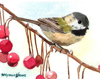 ACEO Limited Edition - Lovely Chickadee