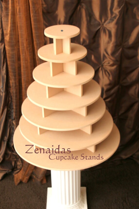 Cupcake Stand 7 Tier Round 200 Cupcakes Threaded Rod and
