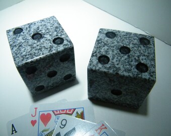 Dice, Stone Dice/Dice Decoration/ Granite Dice Deco/ Stone Art