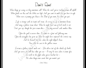 Effortless image in don't quit poem printable Magic image pertaining to don't quit poem printable