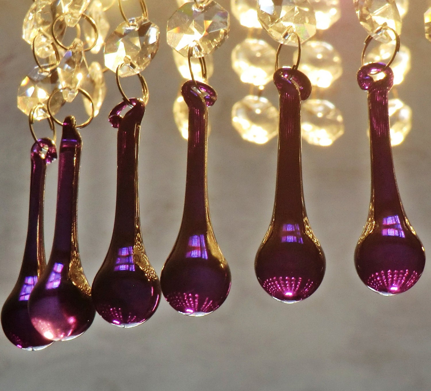 Chandelier Drops Replacement Uk Design Ideas 12 Purple Chandelier Drops Glass Crystals Droplets Chic Orb Beads Feng S Vintage Tree Wedding Light Replacement Uk