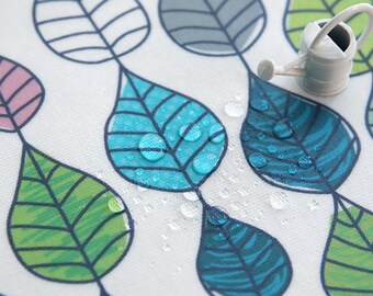 Eco Laminated Cotton Fabric by the yard Rain series_Three type_43.3" wide 146041,2,5