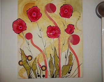 Original mixed media collage. "Oz"