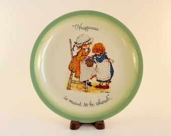 Vintage Holly Hobbie Plate/ 1972 Collectors Plate