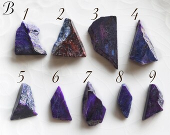 Sugilite Beads, Drilled Sugilite Beads, B