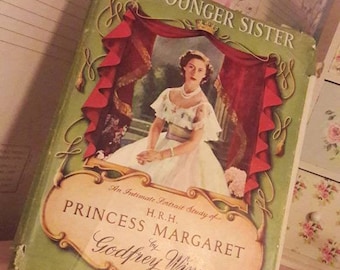 The Youngest Sister, Princess Margaret by Godfrey Winn vintage book, royal souvenir, The British royal family, collectible, gift, royalty .