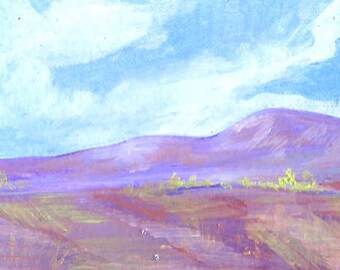 Landscape Original Painting ACEO Art Card