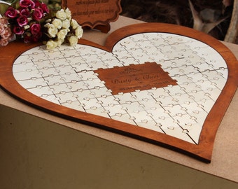 Wedding guest book, Guest book puzzle, Puzzle guest book, Puzzle guestbook, Guestbook puzzle, Guestbook, Guestbook wedding