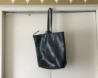 Black single strap backpack