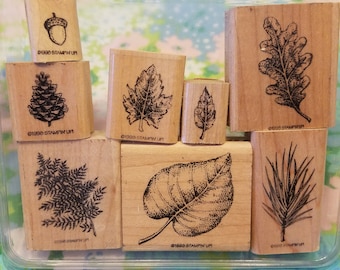 Stampin Up! 8pc Nature Stamp set 1998 RETIRED