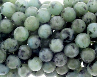 8mm Sesame Jasper Beads 16 Inch Strand