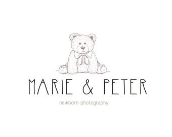 Photography logo / Premade kids logo / Photo studio logo / Newborn photography / Business logo / Branding logo / Bear logo / Premade logo