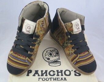 Pancho's Handmade Jet High Top Sneakers