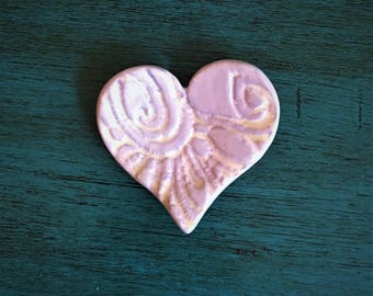 Ceramic Heart Trinket Dish