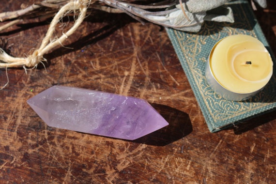 Large Double Terminated Amethyst Point 3.5"