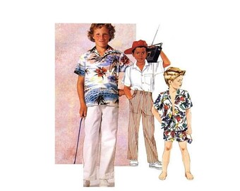 SALE McCalls Boys Shirt Pants Shorts Vintage Sewing Pattern Different Sizes Available