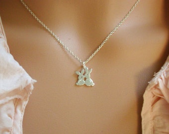 Bunny Necklace , Bunny Jewelry, Bunny Necklace, Bunny Charm, Bunny Pendant, 925 Sterling Silver
