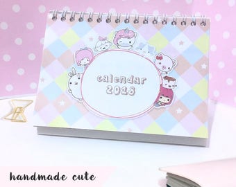 Calendar 2018, 2018 Desk Calendar, Cute Calendar, Gift for Her, Gift for Coworker, Organize, Table Calendar, Calendar Planner
