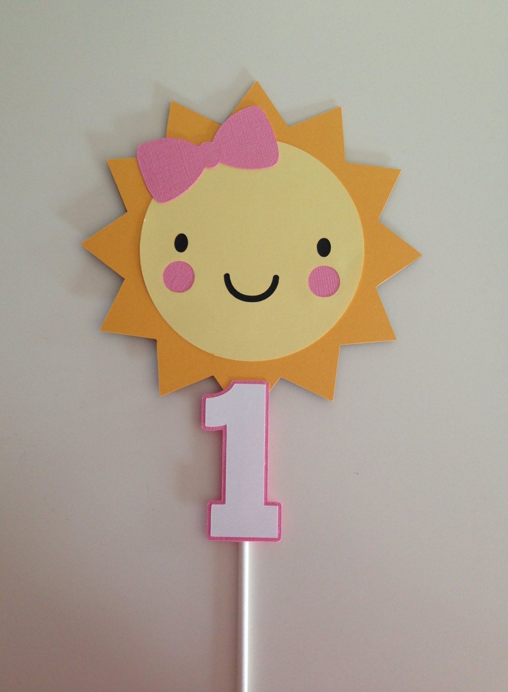 Girly Sunshine Cake Topper Sunshine Party Decor Girly