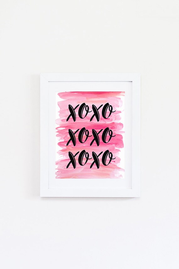 Bedroom Wall Art Xoxo Print Girly Wall Art Xoxo Sign