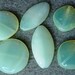 6pcs Mix Large milky/opal uranium / vaseline glass - Czech glass beads