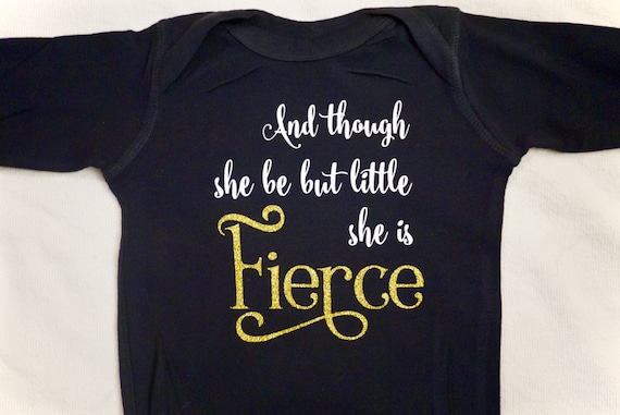 She is Fierce Baby Romper