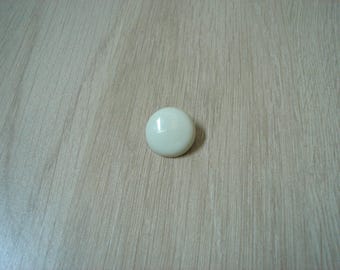 smooth ivory tail domed button