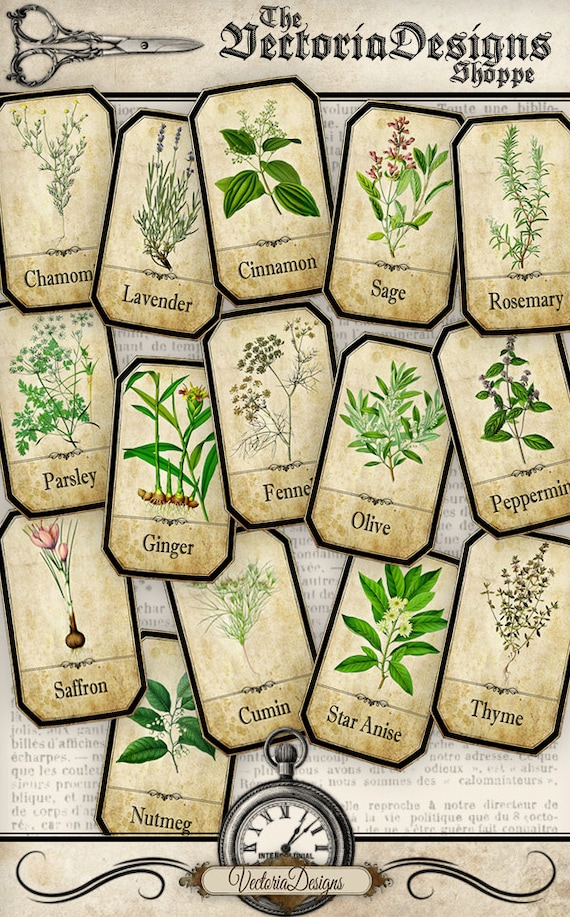 printable spice labels jar labels herb labels kitchen labels