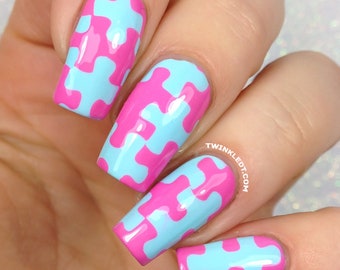 Puzzle Piece Nail Vinyls