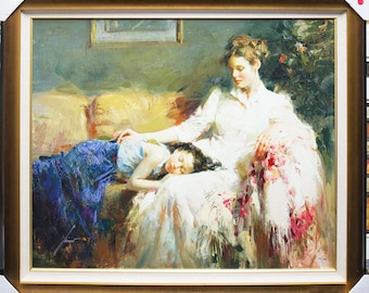 Innocence,Giclee on Canvas by Pino (30''x36'')