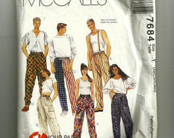 McCall's Misses' and Men's Pull-On Pants Pattern 7684