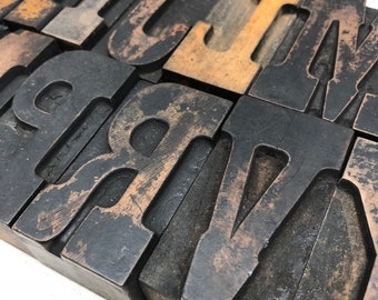 Large Serif WOODEN Letterpress Printing blocks 2 5/16" antique - Your Choice- wood letterpress type - vintage wood letter - wood alphabet