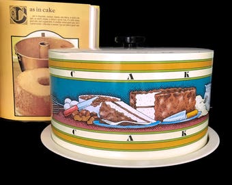 Vintage Tin Cake Carrier, Pentron Industries, Cake Keeper, Mid Century Cake Saver, Vintage Kitchen, Kitchen Storage, Cake Cover, Picnic