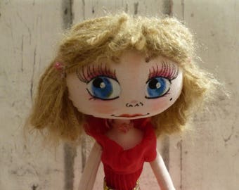 Sacha poupée de chiffon (rag doll, handmade doll, ooak doll, art doll, doll maker)
