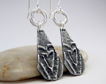 Heart Shaped Earrings, Nickel Free Earrings, Heart Jewelry, Silver Dangle Earrings, Romantic Gifts, Love Earrings, Silver Drop Earrings