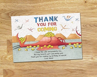 Dragon Loves Tacos Thank You Card // Digital File Only // NOT an Instant Download