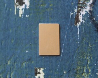 Nickel Silver Rectangle Stamping Blank - Metal Stamping Blank - 24 Gauge - Pack 10 - 1/2" x 7/8" - Jewelry Stamping Blank - SGMET-610.30G