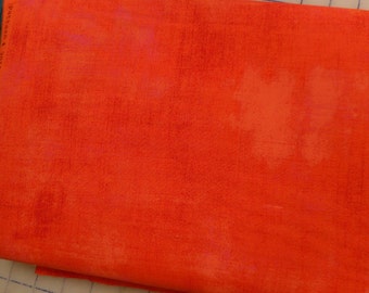 Grunge fabric - tangerine - reduced