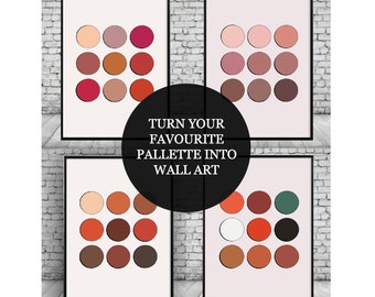 Eyeshadow Palette;Makeup;Morphe;Mac;Anastasia Beverly Hills;Juvias Place;Home Decor;Wall Hanging;Print;Poster;Wall print