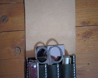 Handmade Leather Manicure Case,mothers day, mother gift,women gift