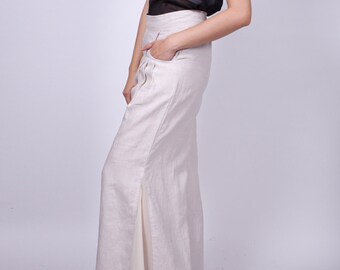 Warm Breakfast - Linen Beige - Pant - idea2love