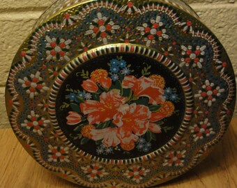 Vintage Decorative Storage Tin