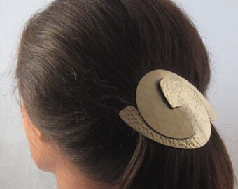 BIG HAIR Interlocking Spiral 100mm French Barrette- Hair Accessories- Barrettes and Clips- Large Barrette- Hair Clips-