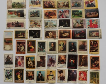 Set of 51 pcs Postal, Postage Stamp, Collecting, Philately # 9