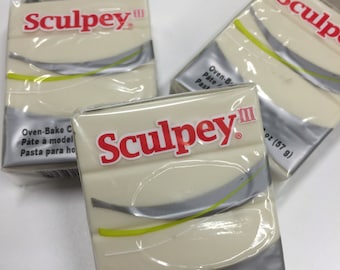 Sculpey III Glow in the Dark Oven-Bake Clay - 2oz Polymer Oven-Bake Clay, New, Original Packaging, Polymer Clay supplies, Sculpey, Fimo